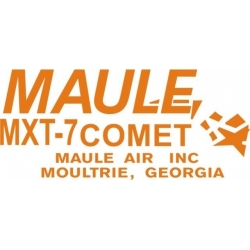 Maule MXT-7 Comet Aircraft Decal 2 1/2''high x 5 1/2''wide!