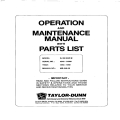 Taylor-Dunn B, BN and M Operation and Maintenance with Parts List MB-248-98