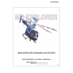 MD Helicopters Model MD900 902 Configuration with PW 207E Rotorcraft Flight Manual