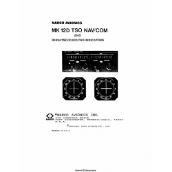 Narco MK-12D TSO Nav/Com and ID 824 TSO/ID 825 TSO Indicators Operation Manual