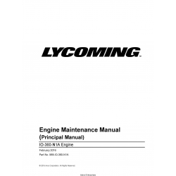 Lycoming IO-360-N1A Engine Maintenance Manual MM-IO-360-N1A