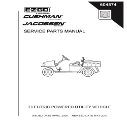 Ezgo 800 Service Parts Manual 604574