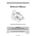 MTD Hydrostatic Lawn Tractor Model Series 610 Operator's Manual 2007