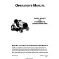 MTD Series 830 Hydrostatic Garden Tractors Operator's Manual 1997