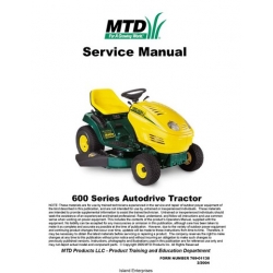 MTD Yard-Man Autodrive Tractor 600 Series Service Manual 2004 $4.95