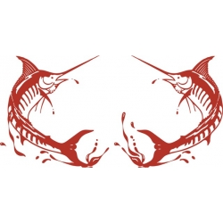 Marlin Fish Boat Logo,Decals!