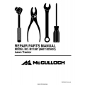McCulloch Lawn Tractor M11597 (9601123401) Repair Parts Manual 2007