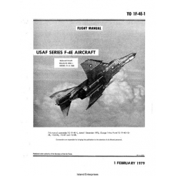 McDonnell F-4E USAF Series Aircraft T.O 1F-4E-1 Flight Manual/POH 1979