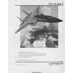 McDonnell F/TF-15 USAF Series Preliminary Flight Manual/POH 1974 - 1975