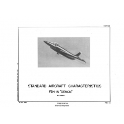 McDonnell F3H-IN "Demon" Standard Aircraft Characteristics 1955