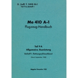 Me 410 A-1 Teil 9A Flugzeug-Handbuch