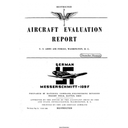 Messerschmitt Me-109F Aircraft Evaluation Report