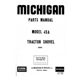 Michigan 45A Tractor Shovel 32081 Parts Manual