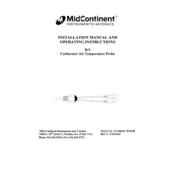 Mid Continent B-5 Carburetor Air Temperature Probe Installation Manual and Operating Instructions 7015258