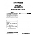 Mitsubishi 4G1 Series Engine Workshop Manual