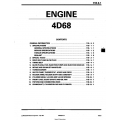 Mitsubishi 4D68  Engine Manual $19.95