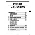 Mitsubishi 4G9 Series Engine Workshop Manual