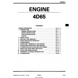 Mitsubishi 4D65  Engine Manual
