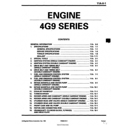 Mitsubishi 4G9 Series Engine Workshop Manual