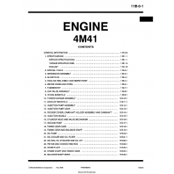 Mitsubishi 4M41  Engine Manual