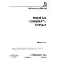 Cessna Model 425 Conquest/Corsair Maintenance Manual D2535-13