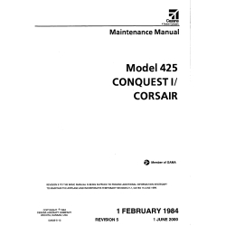 Cessna Model 425 Conquest/Corsair Maintenance Manual D2535-5-13