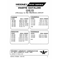 Mooney M20-C,E,F & G Series Parts Catalog Models Ranger, Chaparral, Executive & Statesman $19.95