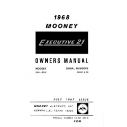 Mooney M20F Executive 21 Owner's Manual 1968