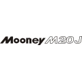 Mooney M20J Aircraft Decal/Sticker 1.75''h x 15.25''w!