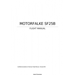 Motorfalke SF25B Flight Manual/POH