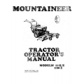 Mountaineer 88R/E, 120E Lawn & Garden Tractor Operator's Manual