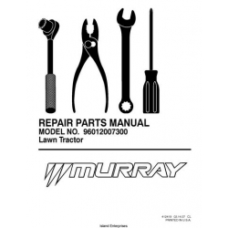 Murray MX17542LT (96012007300) Lawn Tractor Repair Parts Manual 2007