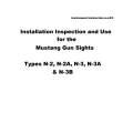 Mustang Gun Sights Types N-2, N-2A, N-3, N-3A & N-3B Installation Inspection and Use