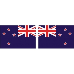 New Zealand Flag Decal Vinyl/Sticker 4.5" wide x 3''high!