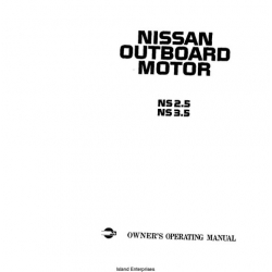 Nissan NS 2.5 and 3.5 Outboard Motor Owner's Operating Manual 1997