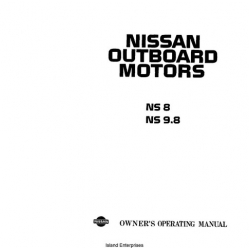 Nissan NS 8 and NS 9.8 Outboard Motor Owner's Operating Manual