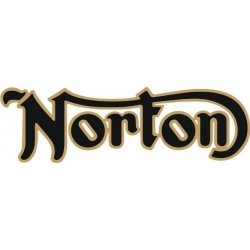 Norton Motorcycle 2 color Decals! 2 stickers!