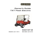 Ezgo TXT Fleet Electric Owner's Guide 633137-D