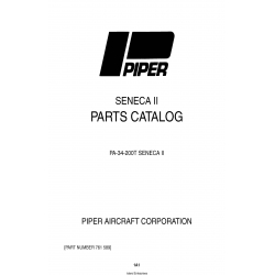 Piper Seneca II PA-34-200T Parts Catalog v09 761-589