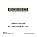 Ezgo TXT FREEDOM EX1 EFI Owner's Manual 694207-C