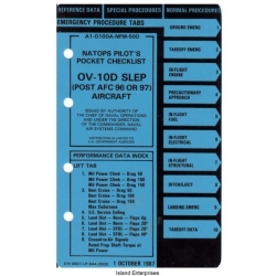 North American OV-10D SLEP (Post AFC 96 or 97) Aircraft Natops Pilot's Pocket Checklist 1987