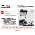 Ohio Steel TSC3000 Lawn & Garden Tractor Sunshade Assembly Manual