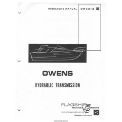 Flagship Owens OW Series Hydraulic Transmission Operator's Manual