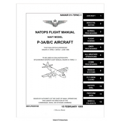 Lockheed P-3A/B/C Orion Navy Model Aircraft Natops Flight Manual/POH 1999
