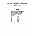 TEMPORARY REVISION NUMBER 1 for Cessna Model 170A Parts Catalog (1949 Thru 1951) P107TR1-12 