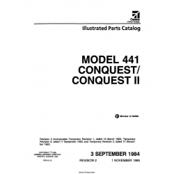 Cessna Model 441Conquest/ Conquest II   Illustrated Parts Catalog P674-2-12