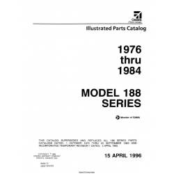 Cessna Model 188 Series Illustrated Parts Catalog (1976 Thru 1984) P694-12