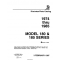 Cessna Model 180 & 185 Series Illustrated Parts Catalog (1974 Thru 1985) P699-12 $29.95
