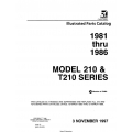 Cessna 210 & T210 Series (1981 THRU  1986) Illustrated Parts Catalog P704-12