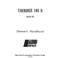 Piper Cherokee 140 D PA-28-140 Owner's Handbook 761-459